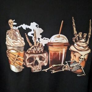 Skeleton Coffee Graphic Tee